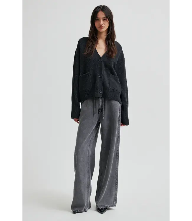 Second Female Irvin denim pants dark grey