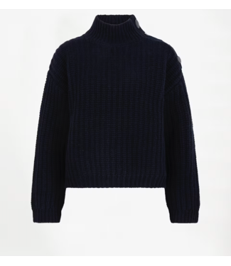 Dante 6 Adouna Button Wool Sweater Blue
