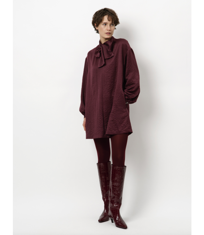 Dante 6 Leigh Bow Dress Bordeaux