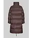 Second Female Riya Long Puffer Jacket Chocolate Plum