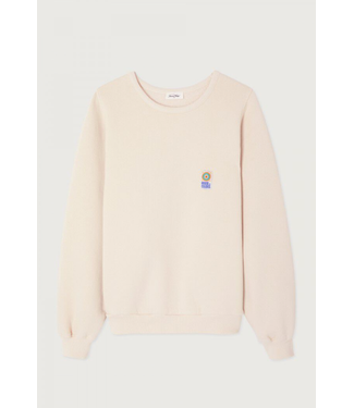 American Vintage Fiky Sweat Col Ecru