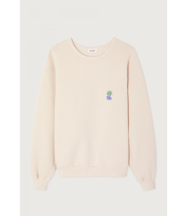 American Vintage Fiky Sweat Col Ecru