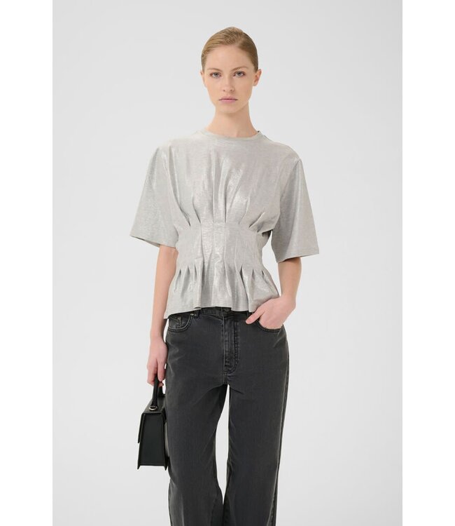 Gestuz Pamila T-shirt Silver Glitter