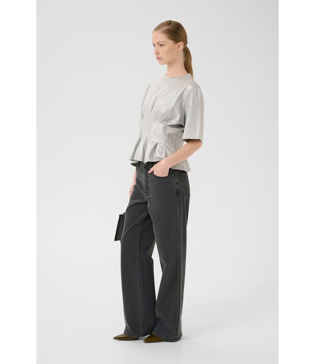 Gestuz Pamila T-shirt Silver Glitter