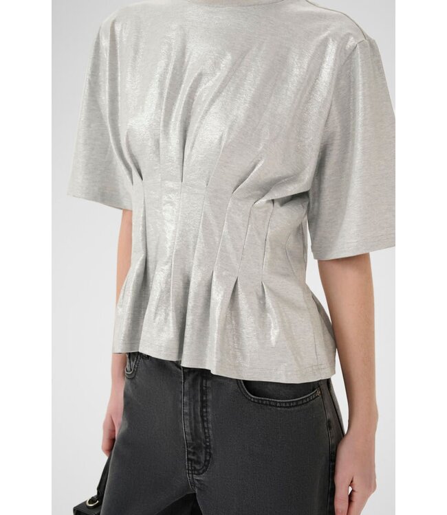 Gestuz Pamila T-shirt Silver Glitter