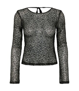 Gestuz Saina Top Black Glitter