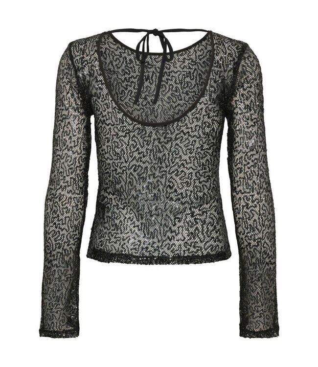Gestuz Saina Top Black Glitter