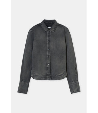 Closed Curved Hem Shirt DGY Dark Grey