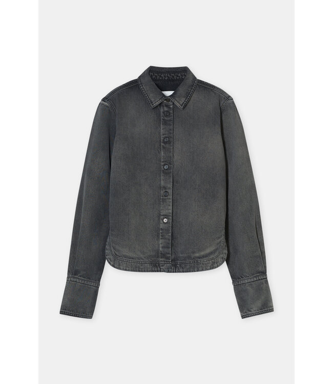 Closed Curved Hem Shirt DGY Dark Grey