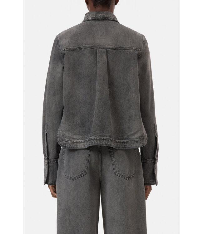 Closed Curved Hem Shirt DGY Dark Grey