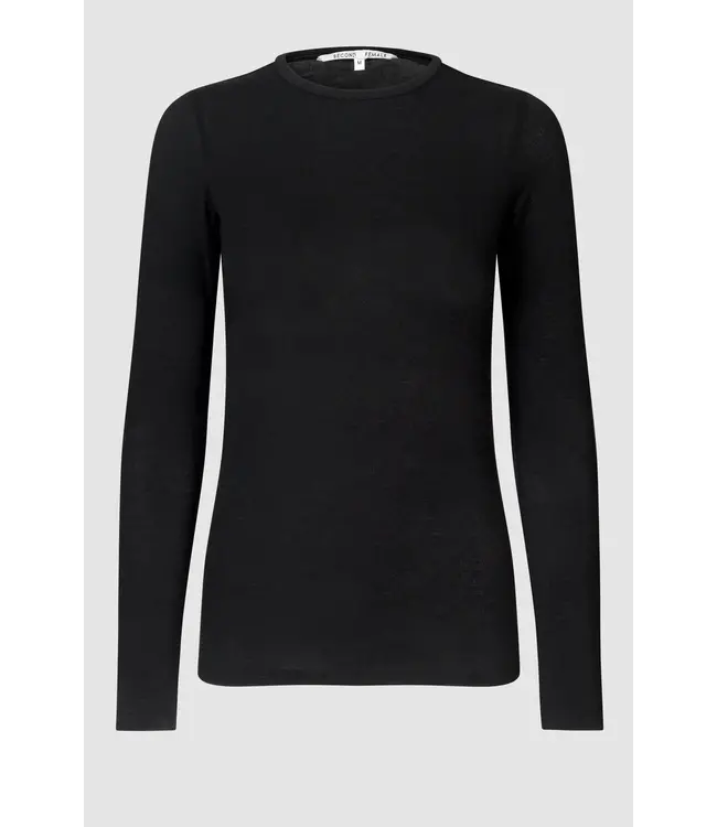 Second Female Matima O-Neck Tee Black