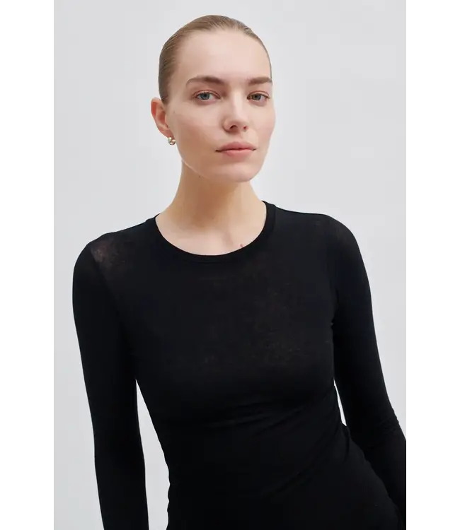 Second Female Matima O-Neck Tee Black