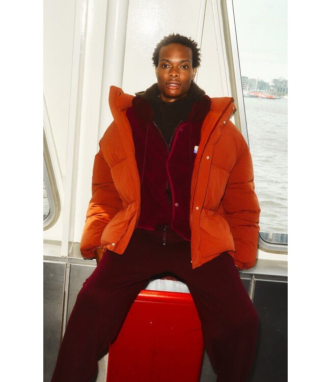 American Vintage Veste Homme Gilet Hoktown Burgundy Chine