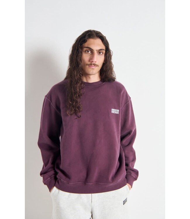 American Vintage Plizzy sweater acajou vintage mahogany