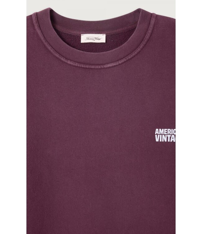 American Vintage Plizzy sweater acajou vintage mahogany