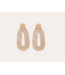 Gas Bijoux Trevise Strass Earrings Gold