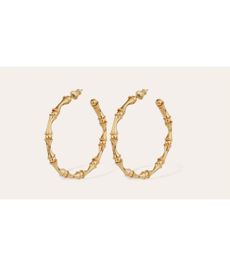 Gas Bijoux Bambou Earrings Gold
