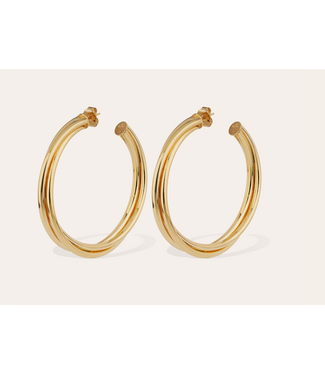 Gas Bijoux Atik Hoop Earrings Gold