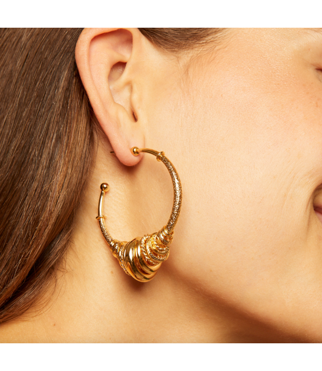 Gas Bijoux Copy of Siena earrings turquoise