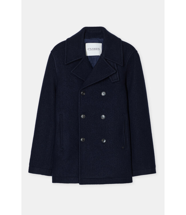 Closed Pea Coat Navy