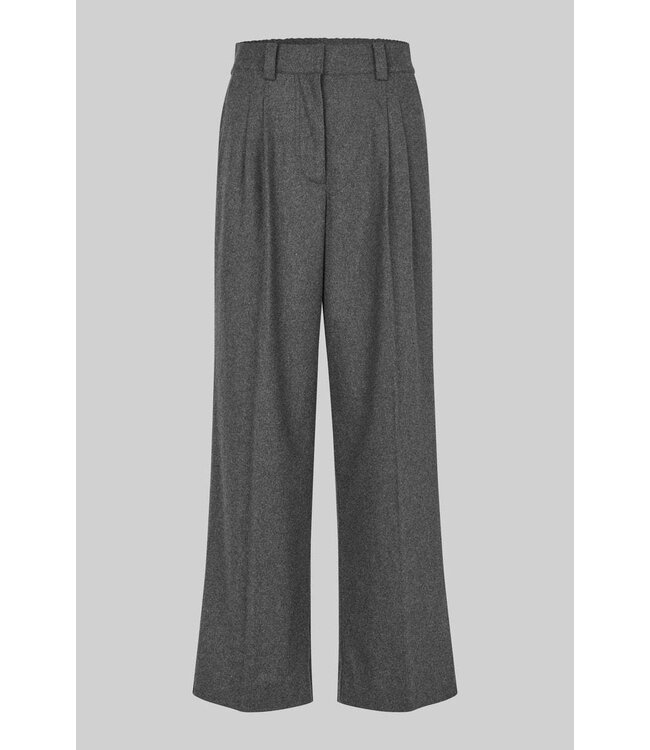 Second Female Milea Trousers Dark Grey Melange