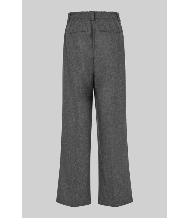 Second Female Milea Trousers Dark Grey Melange