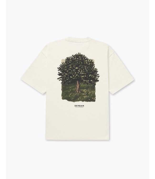 Denham Royal oak tee coconut white