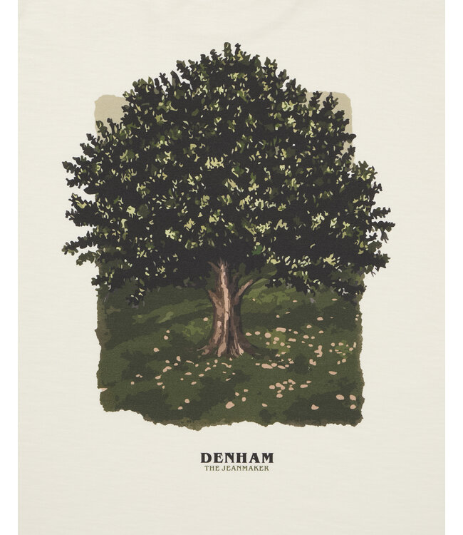 Denham Royal oak tee coconut white