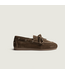 Posa Boat Loafer Suede Dark Brown
