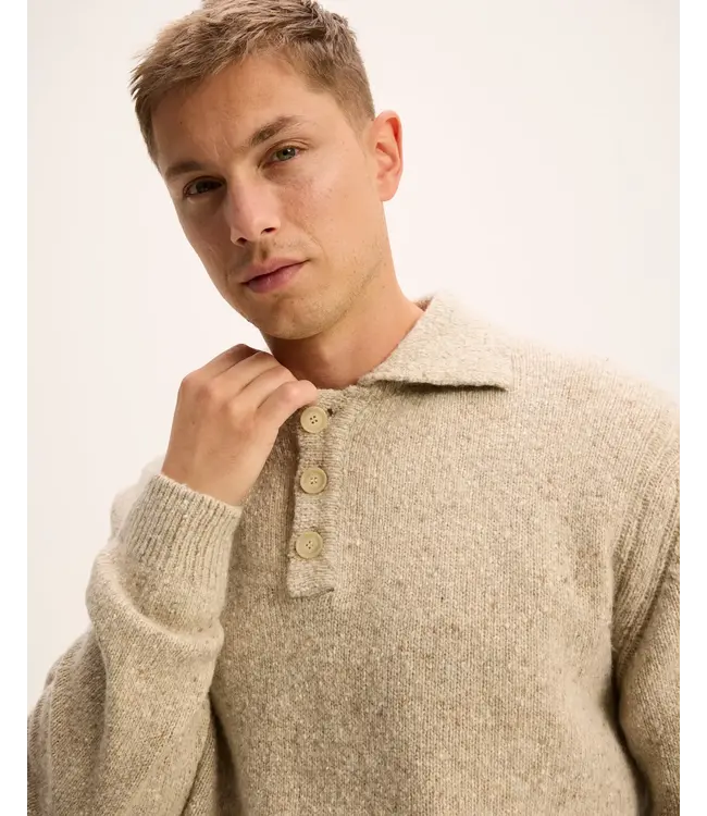 The GoodPeople KPOLO beige melange 3101