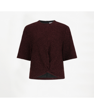 Dante 6 Fantina lurex top dark cherry