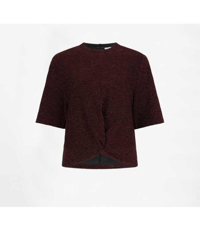 Dante 6 Fantina lurex top dark cherry