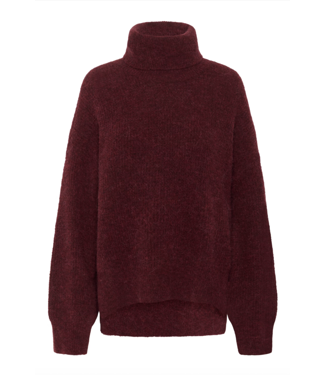 Gestuz Alpha rollneck Blood Red Melange