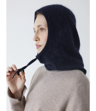 Absolut Cashmere Amada navy Balaclava fluffy cashmere