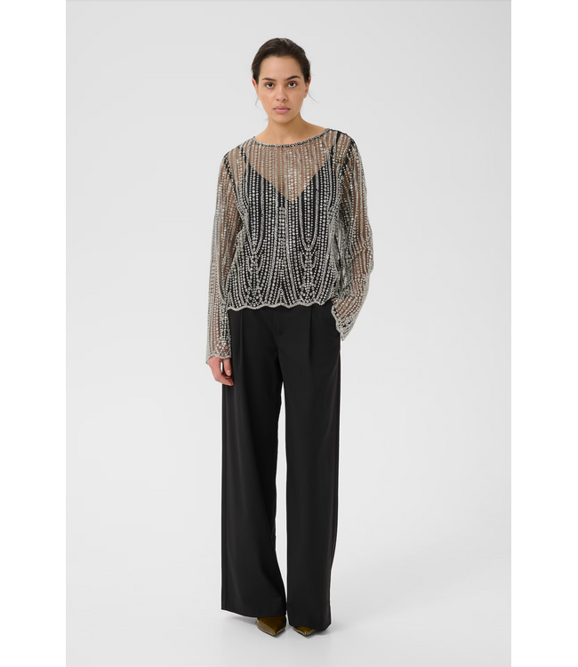 Gestuz Sibba Blouse Black Silver