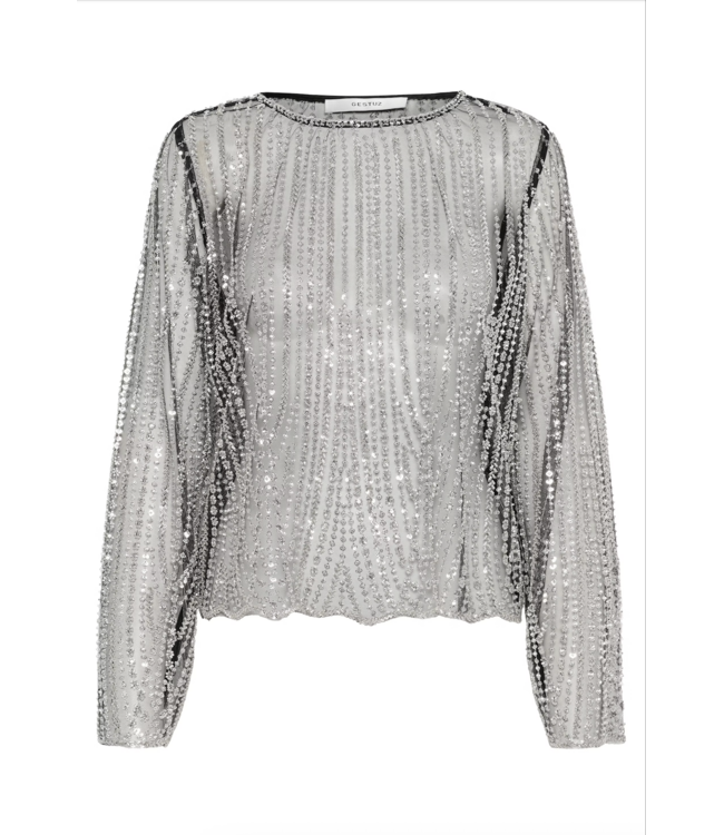Gestuz Sibba Blouse Black Silver