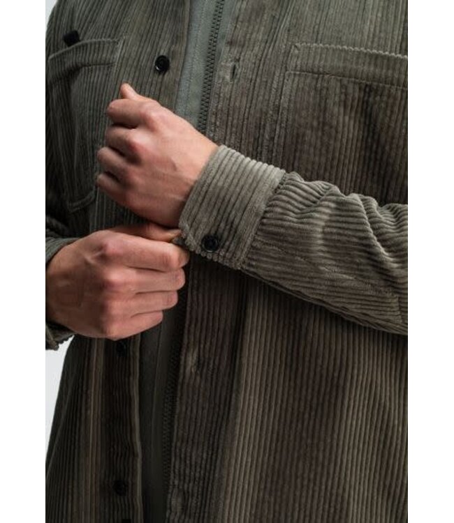 Butcher of Blue Colby cord over shirt mocha brown