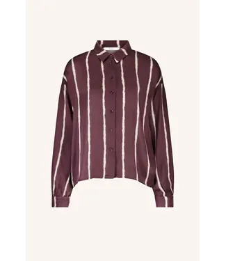 By Bar Lykke Tie Dye Blouse Pecan Stripe