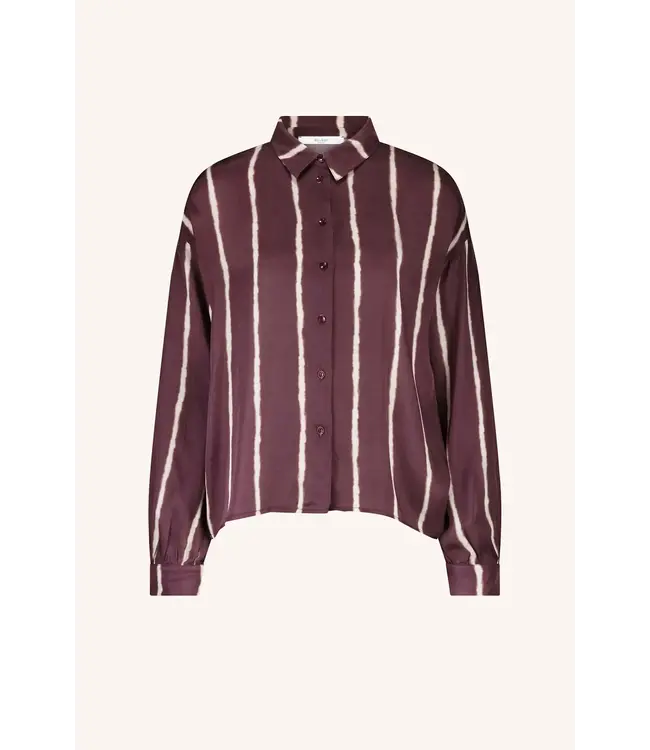By Bar Lykke Tie Dye Blouse Pecan Stripe