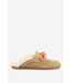 Posa Boat Loafer Mule Fur Desert Tan