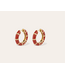Gas Bijoux Bambou Enamel Hoop Red