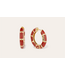 Gas Bijoux Bambou Enamel Hoop Red