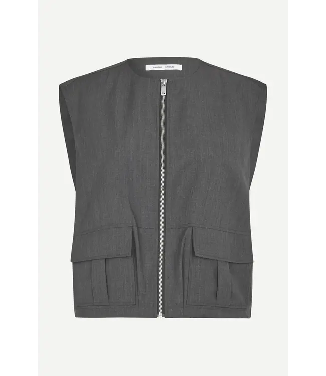Samsøe Samsøe Sakelly Vest Dark Grey Melange
