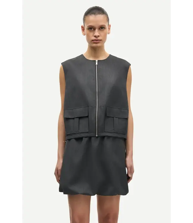 Samsøe Samsøe Sakelly Vest Dark Grey Melange