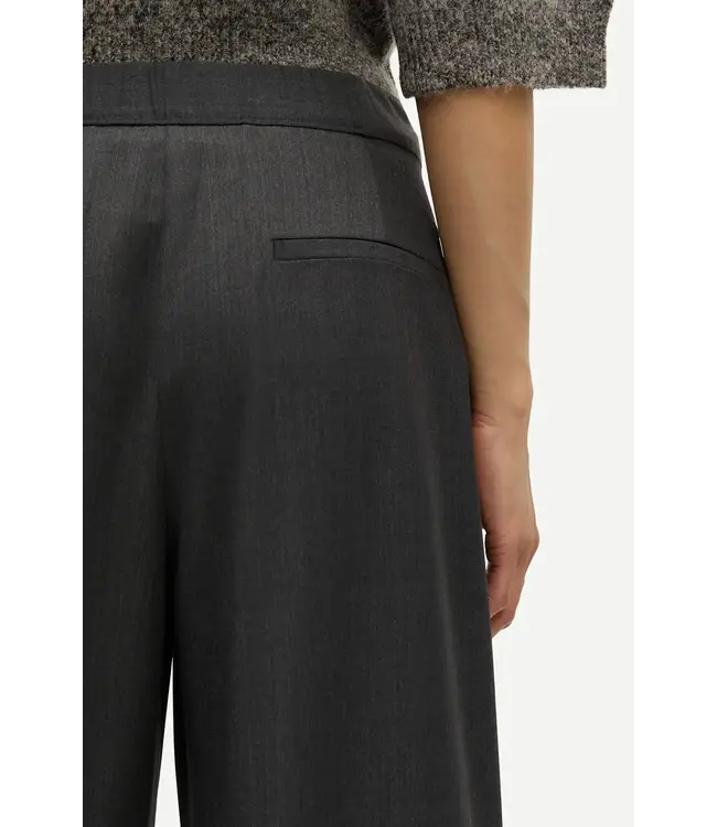 Samsøe Samsøe Saroko Trousers Dark Grey Melange