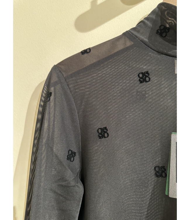 Dante 6 Circle Flock Top Raven