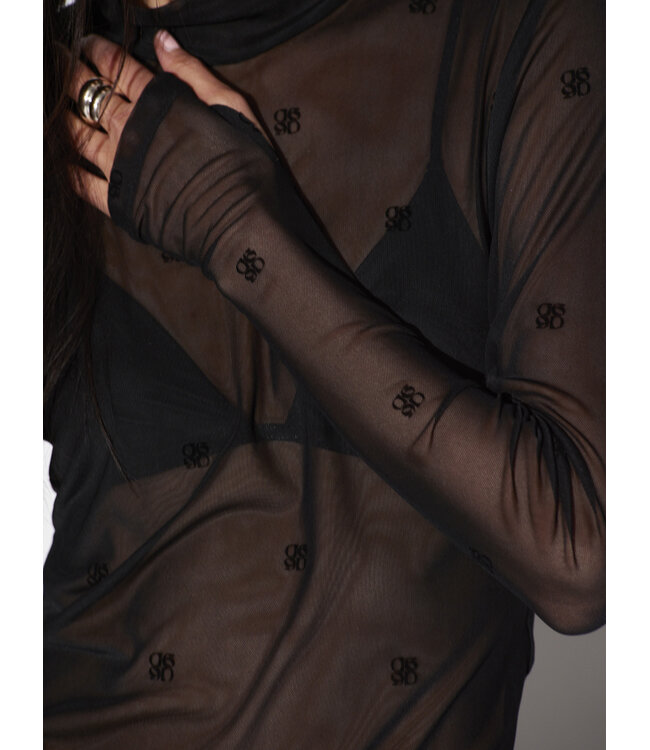 Dante 6 Circle Flock Top Raven