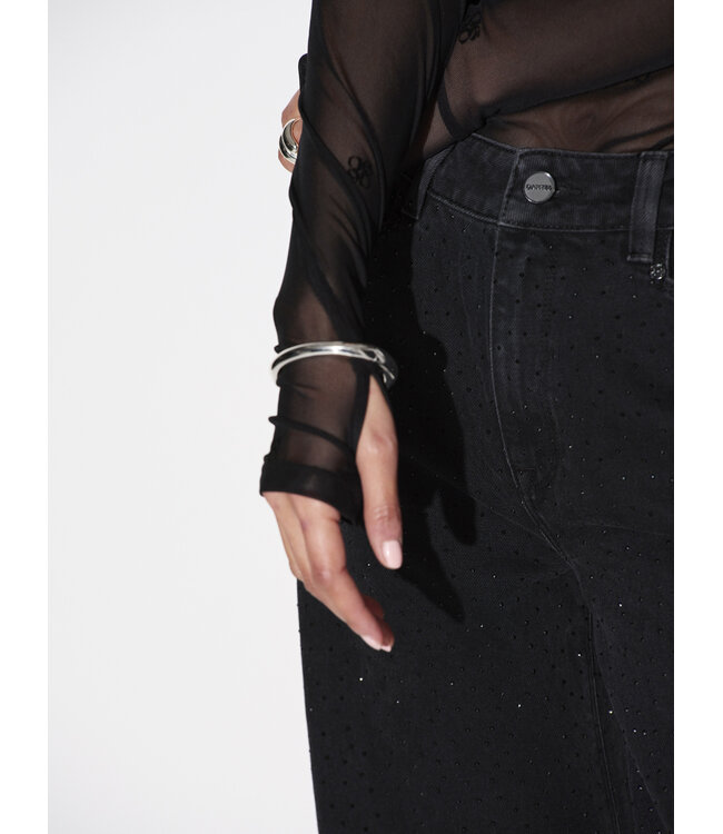 Dante 6 Circle Flock Top Raven