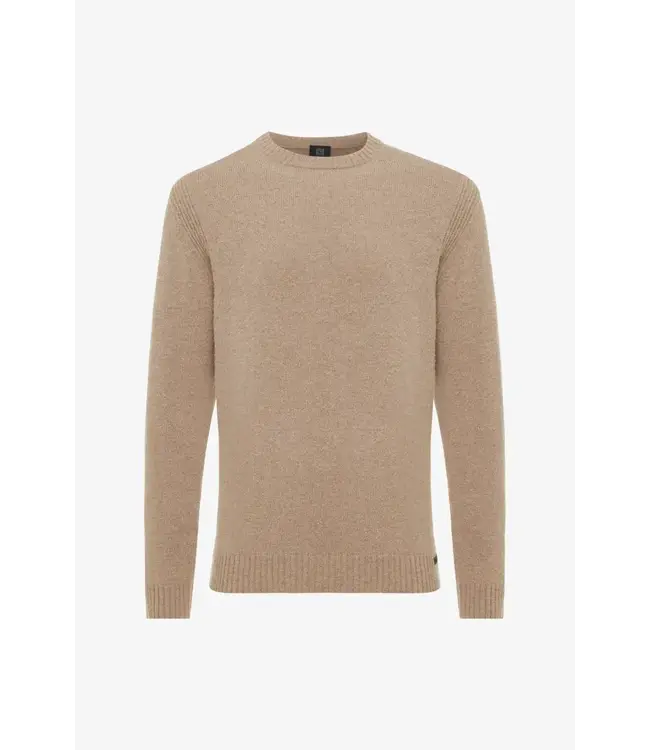 Genti textured crewneck  Knit 042 Brown