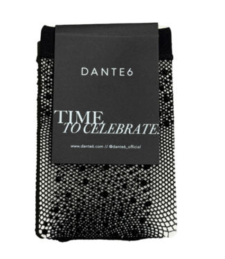 Dante 6 Rhinestone Net-socks Raven
